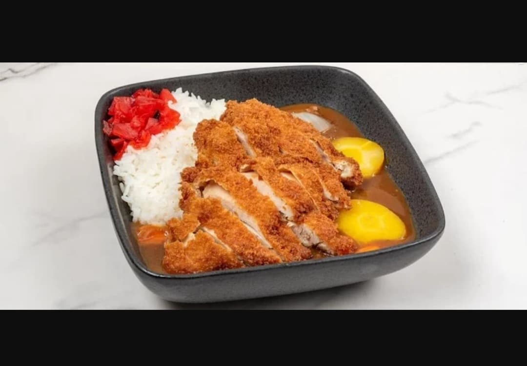Chicken katsu curry plate